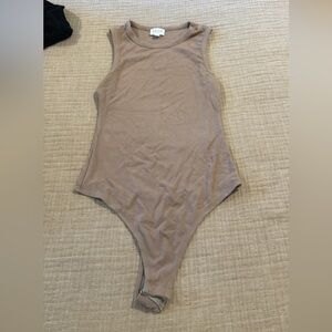 Aritzia Taupe Tank Top